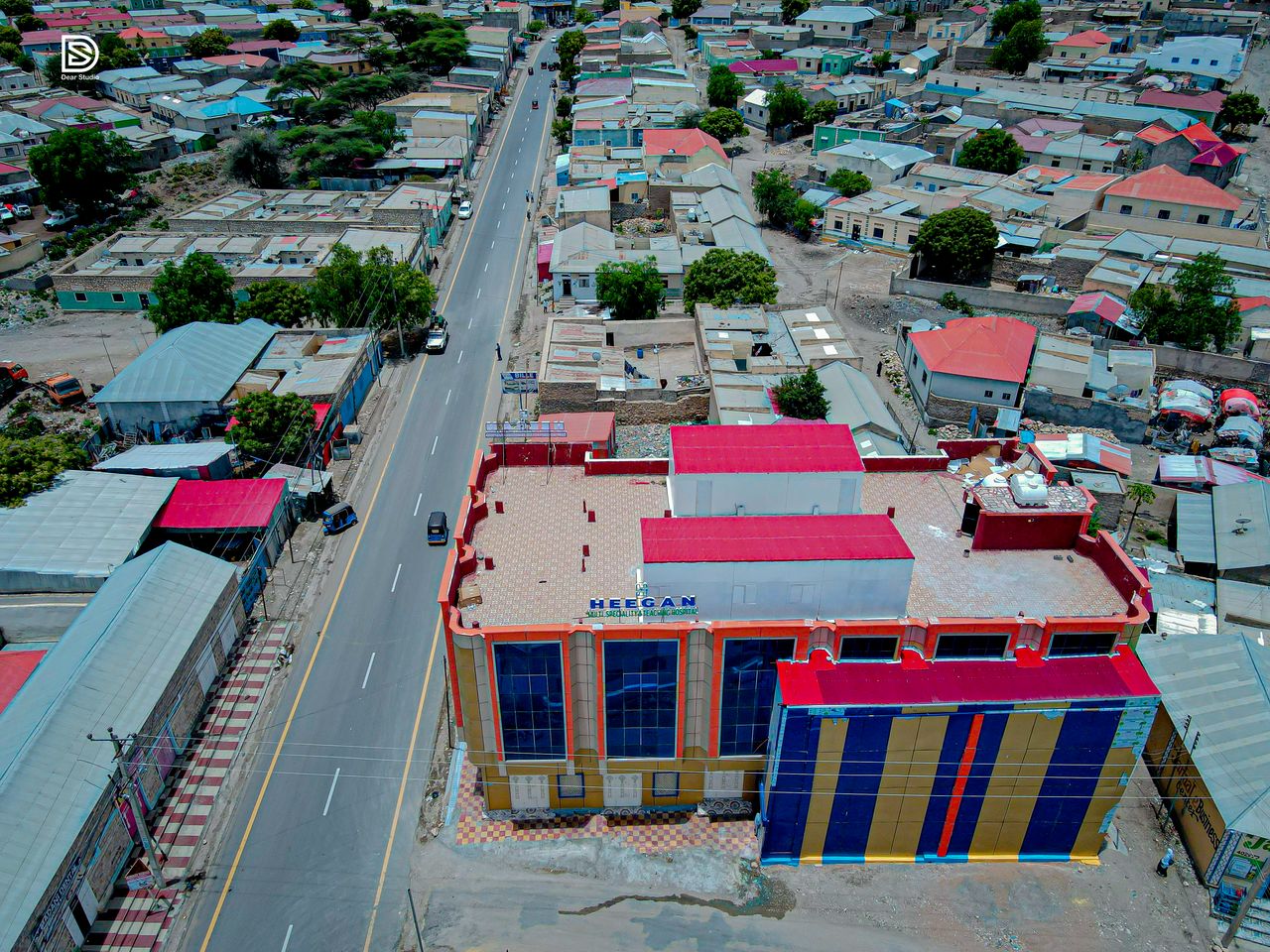 Heegan Hospital exterior with modern architecture